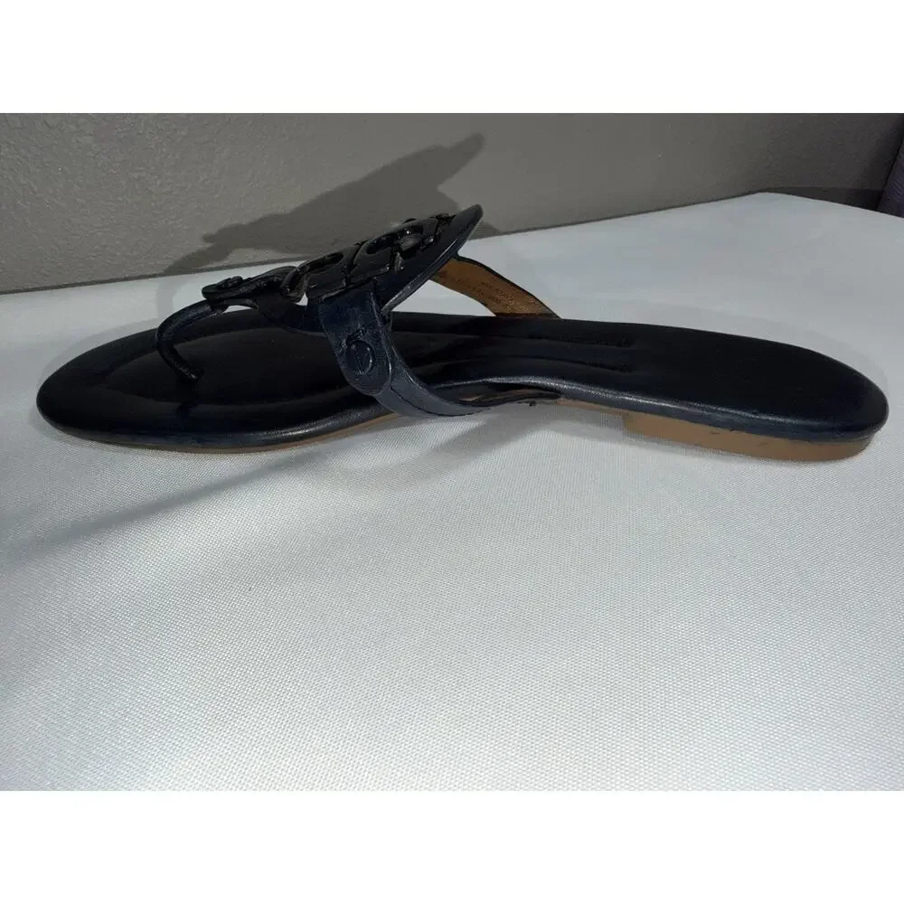 Tory Burch Miller Sandal Color Navy Blue Size 9 M Thong Flip flops